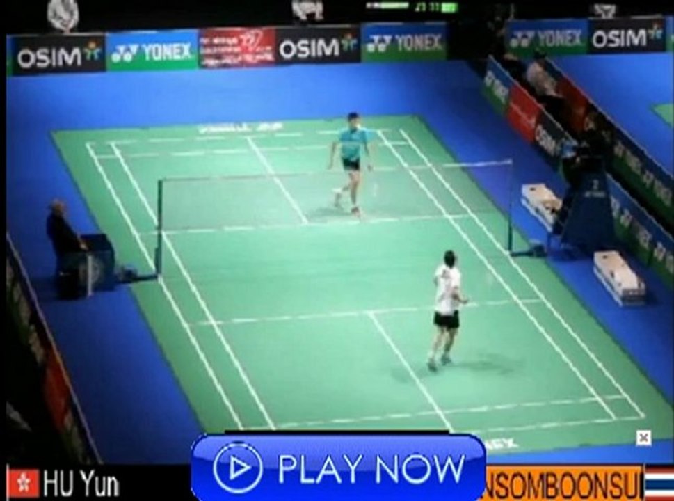 Yonex All England Badminton - Tanongsak VS Yun HU Set3