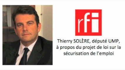 Thierry Solère à propos de la loi sur la sécurisation de l'emploi