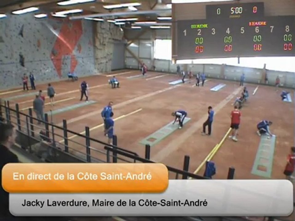Interview msr le Maire, Finales Clubs 2013 -15 -18, La Côte-Saint-André, Sport-Boules