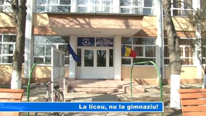 LA LICEU NU LA GIMNAZIU