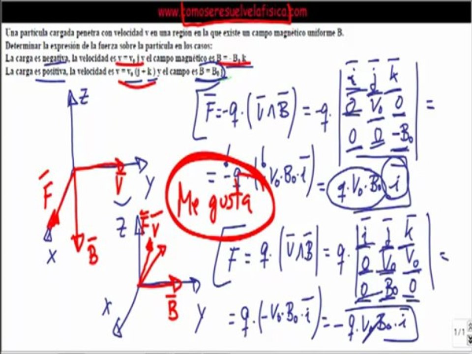 Examen Selectividad Fisica resuelto Fuerza Electromotriz de una carga Campo Magnetico