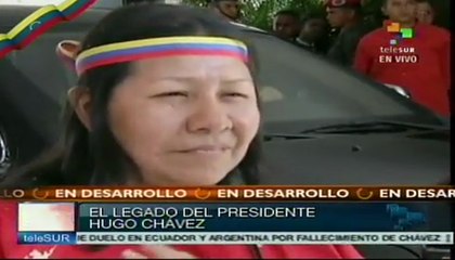 Indígenas venezolanos expresan dolor por muerte de Chávez