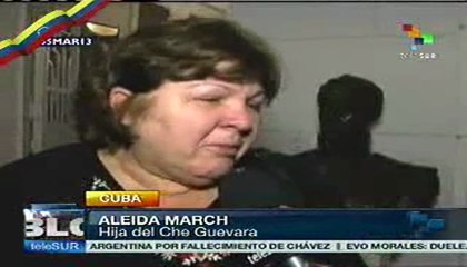 Hija del Che Guevara expresó su dolor por muerte de Chávez