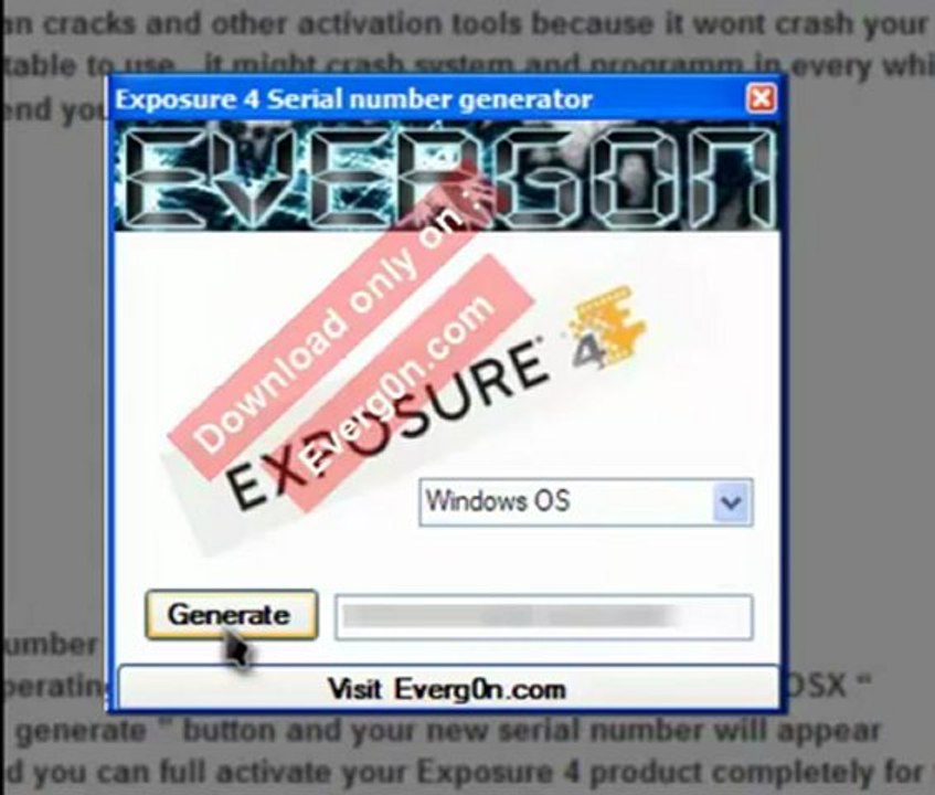 Exposure 4 † Keygen Crack + Torrent FREE DOWNLOAD