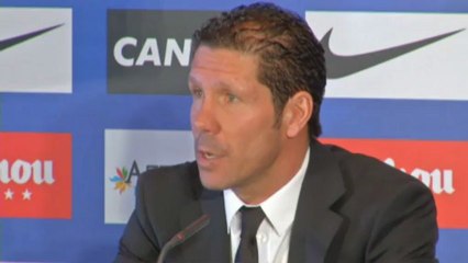 Simeone: "Intentaremos ganar al Madrid y entrar en Champions"