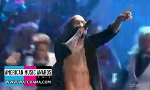 Swizz Beatz Chris Brown Ludacris performance AMAs 2012855