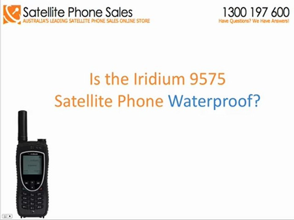 Iridium 9575 Can It Float?