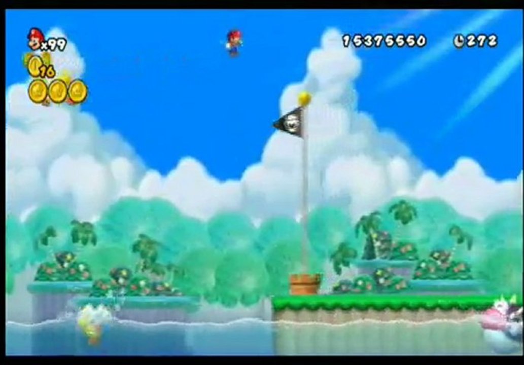 défi n°2-new super mario bros wii-"l'épopée" des pièces étoiles (8/10)