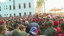 Chávez é velado na Academia Militar