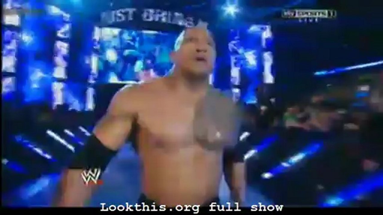 The Rock Entrance Elimination Chamber 2013