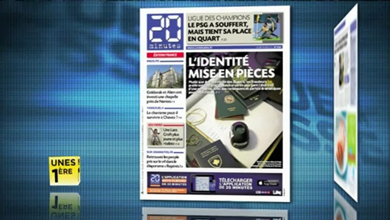 Revue de presse Unes 1ère - 07 mars 2013.
