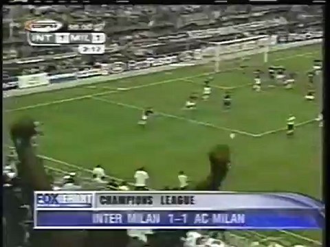 2003 (May 13) Internazionale Milano (Italy) 1-AC Milan (Italy) 1 (Champions League)