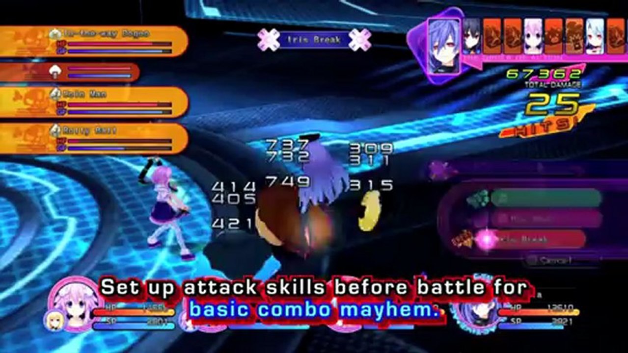 Hyperdimension Neptunia Victory - CPU Form Special Attacks
