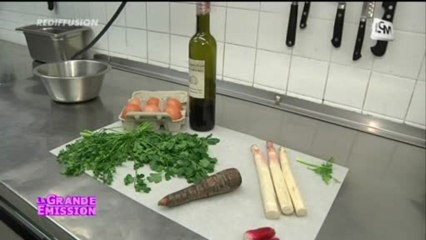 Recette: asperges et sabayon légèrement vinaigré