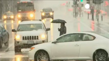 Winter snow storm hits US east coast