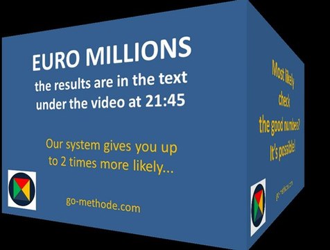 Euro Millions Results and System 25 for win Euro Millions !