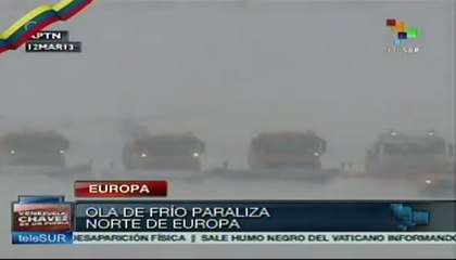 Ola de frío paraliza el norte de Europa