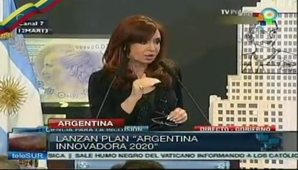 Cristina Fernández presentó plan "Argentina Innovadora 2020"