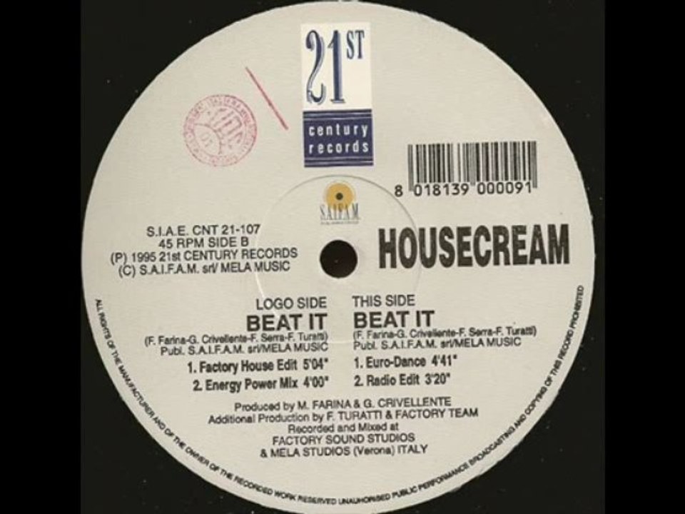 Housecream - Beat It (Factory House Edit) - video Dailymotion