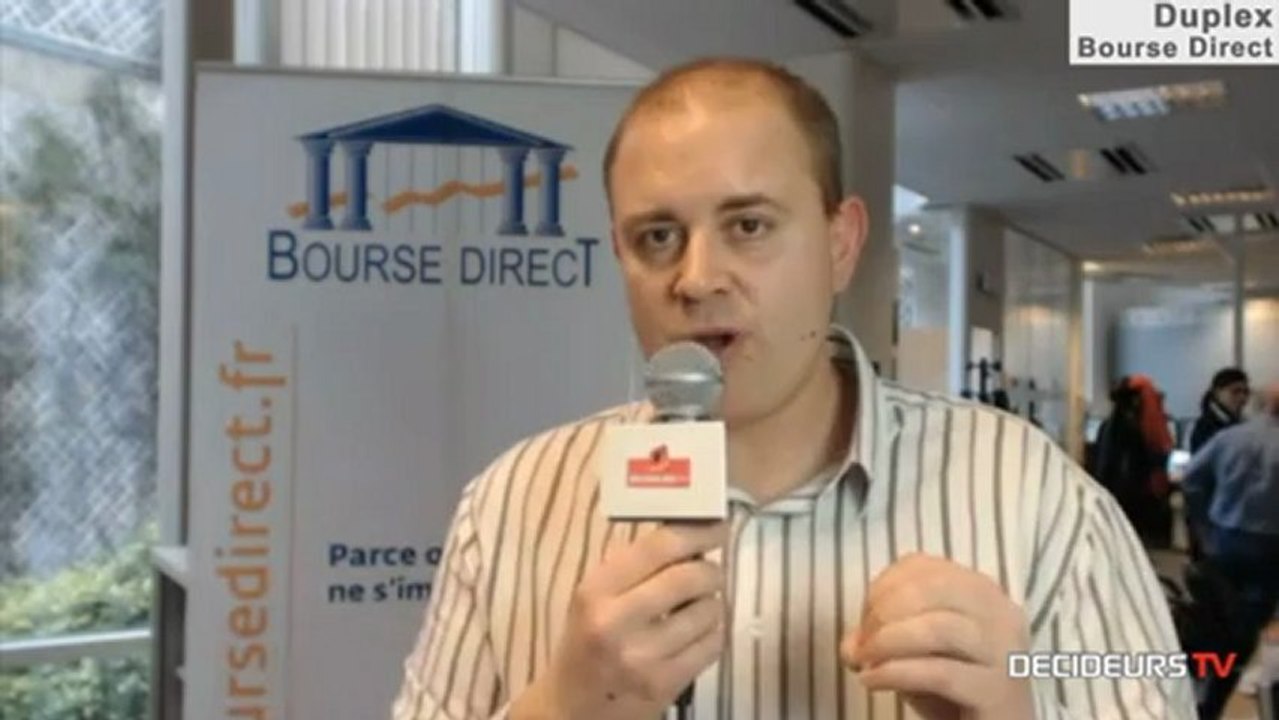 07/03/13 : Les Experts de Bourse Direct dans l'émission "Duplex Bourse" sur Décideurs TV