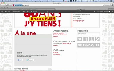 5 - Composer mes sidebars