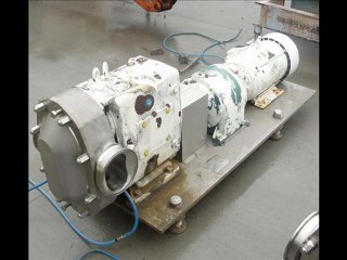 Waukesha model 320U2C stainless steel positive displacement pump