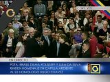 Presidentes de Cuba, Brasil y Uruguay rinden honores a Chávez en capilla ardiente