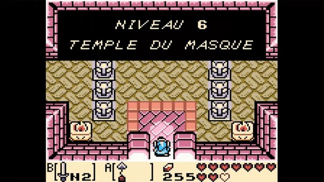 The legend of Zelda Link's Awakening DX 13 (6ème donjon, le temple du masque)