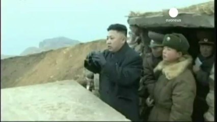 North Korea's Kim Jong-un on the frontline