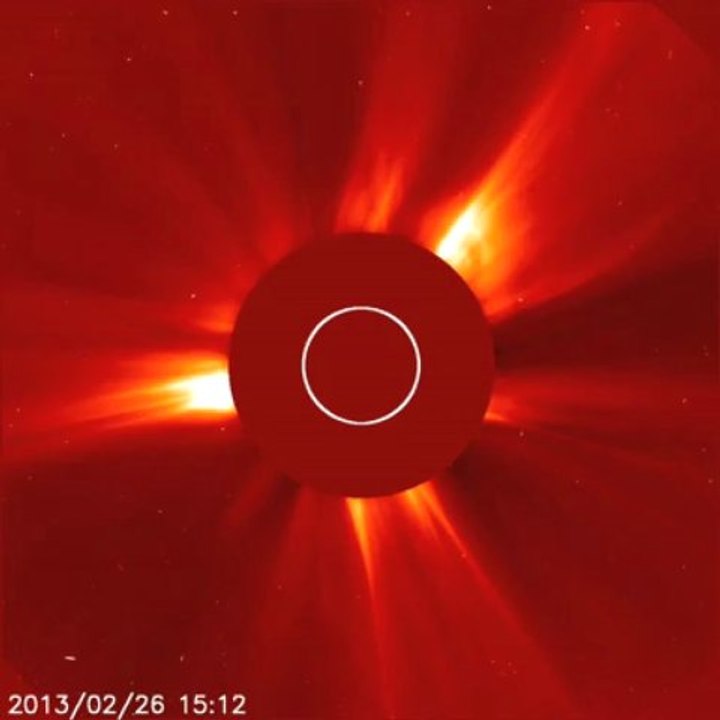 Soho - Eruption Solaire - C2 - Février 2013