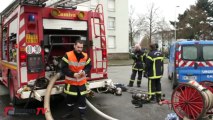 Incendie rue d'Exeter : deux casernes de pompiers mobilisées