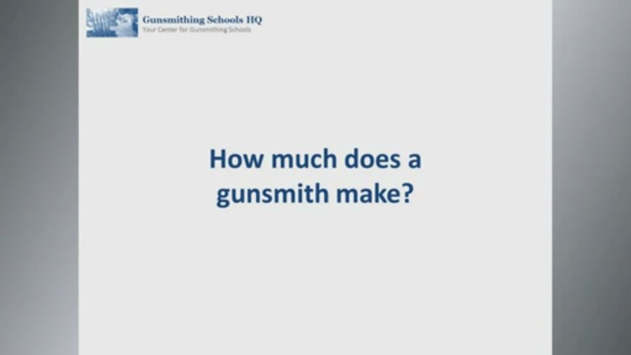 How Much Does A Gunsmith Make?