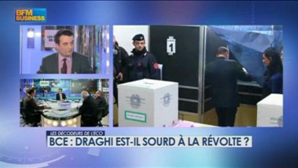 BCE : Draghi est-il sourd à la révolte ? - 7 mars - BFM : Les décodeurs de l'éco 3/5