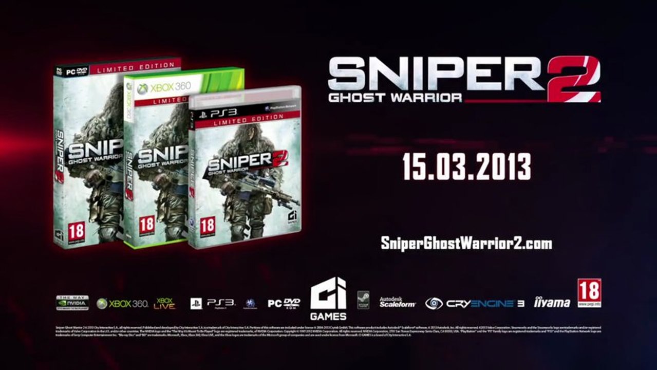 Sniper : Ghost Warrior 2 - Trailer de lancement