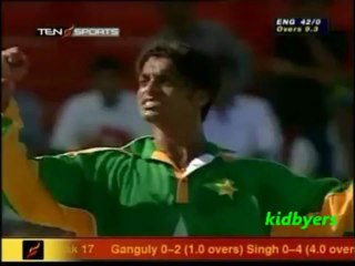 Shoaib Akhtar destroys England
