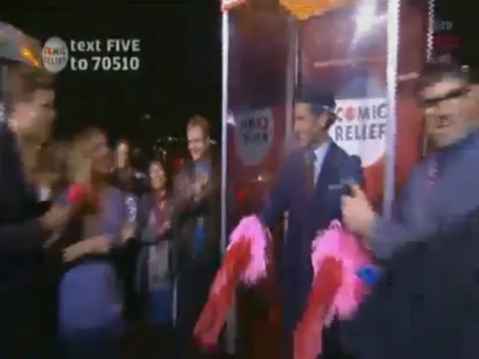 David Gandy Kissing Booth BBC three 7.3.2013 Comic Relief