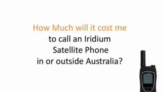 Who Determines The Cost To An Iridium 9575 Satellite Phone