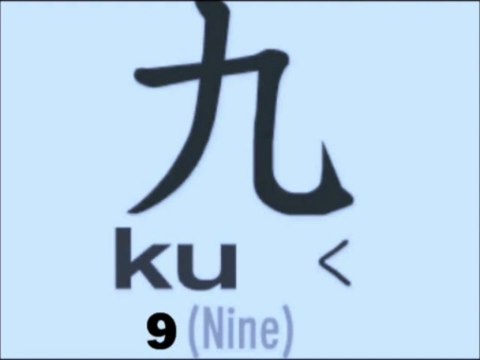 Aula de japones, Numeros em Kanji 1-10