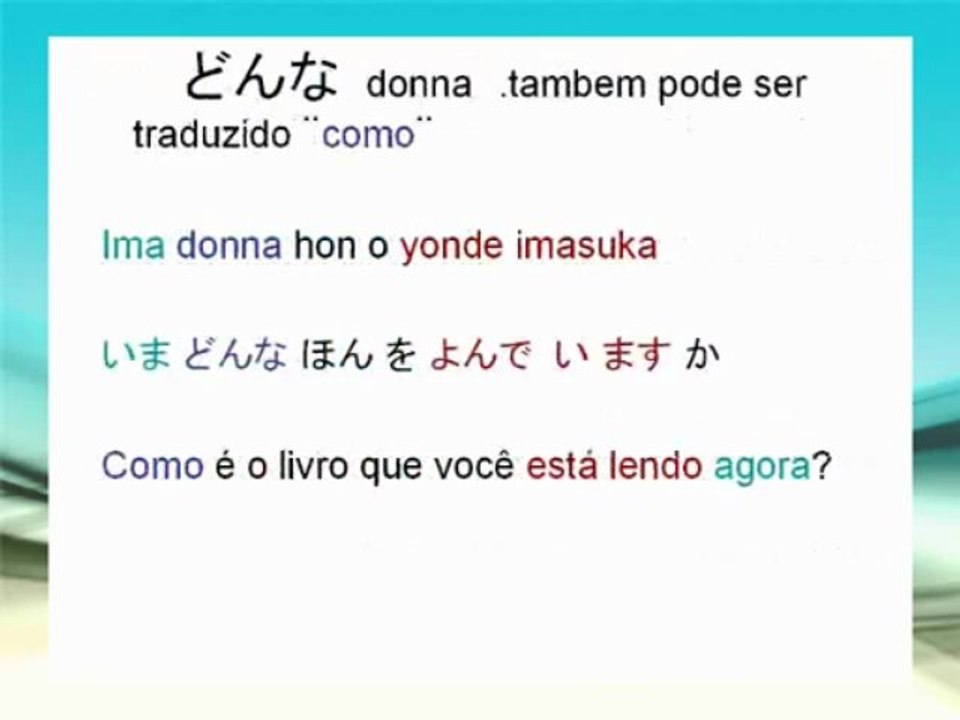 aulas de japones frases