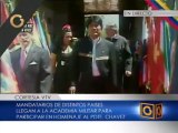 Familiares del presidente Chávez y líderes del mundo llegan a la Academia Militar para funeral de Estado
