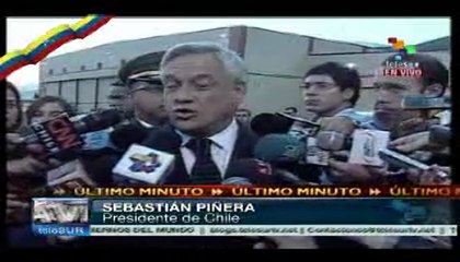 Sebastián Piñera arriba a Venezuela