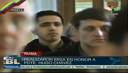 Gobierno ruso celebra misa en honor a Hugo Chávez