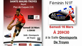 Ste Maure-Troyes Reçoit Plan de Cuques - Samedi 16 Mars - 20H30