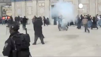 Quince palestinos heridos tras un enfrentamiento con la...