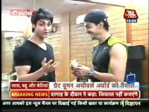 *Gurmeet Choudhary* GC rehearsing for GR8 Women Achiever's Award performance SBB Segment 08/03/2013