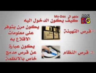 La tâche De Ms-Dos - الحصة 5: دور نظام الام اس دوس