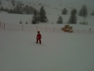 PG et Chloé à ski, Vars 2013