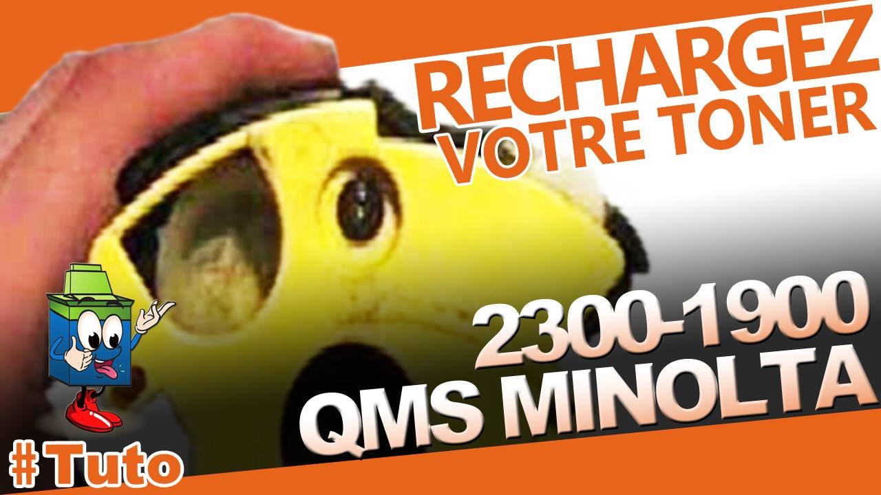 Tutorial pour remplir une cartouche laser Minolta QMS 2300-1900