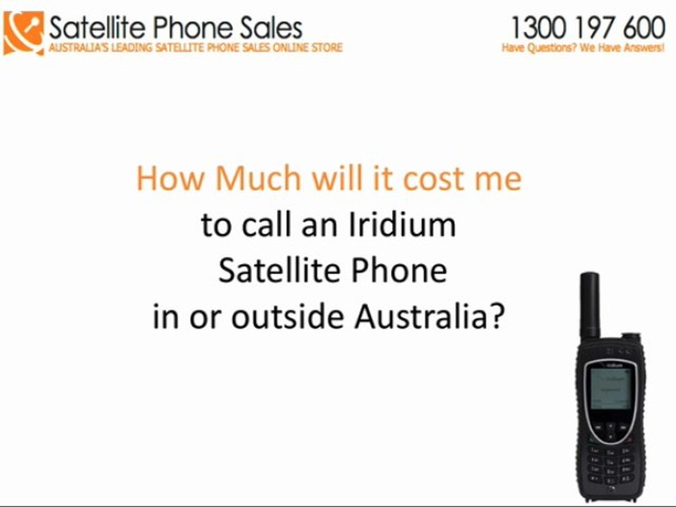 What Is The Cost To Call An Iridium 9575 Satellite Phone