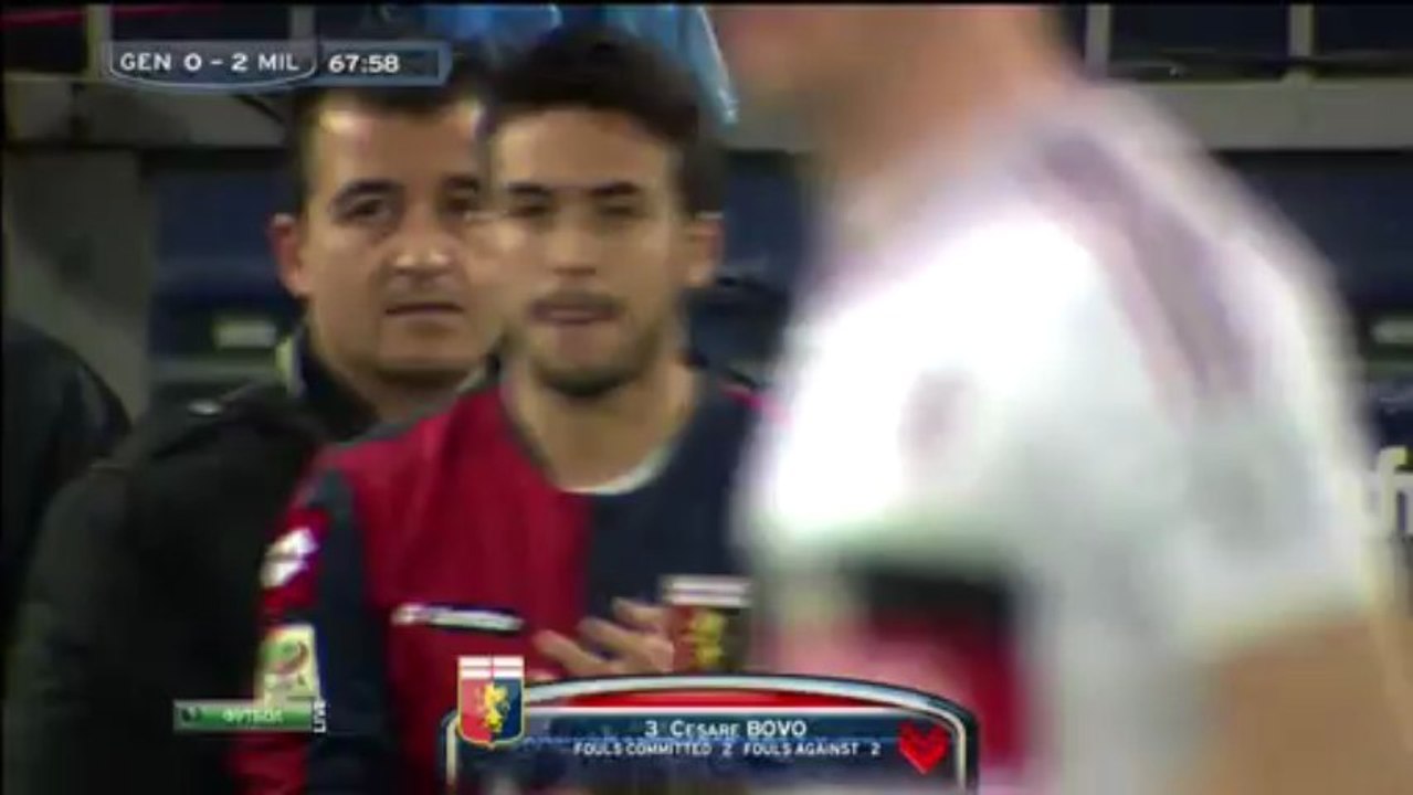 Чемпионат Италии 2012-13  28-й тур  Дженоа - Милан 2 тайм